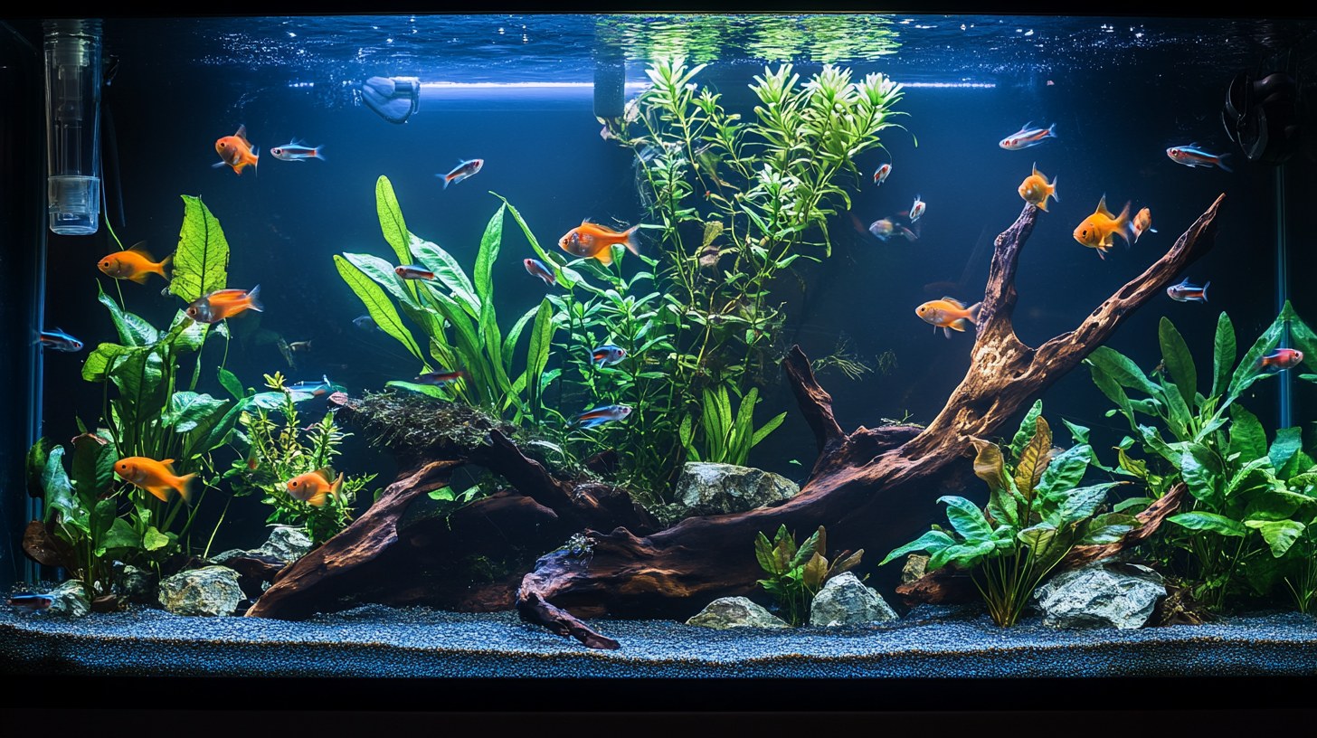 Un aquarium tropical équilibré, fruit du conseil de nos passionnés.