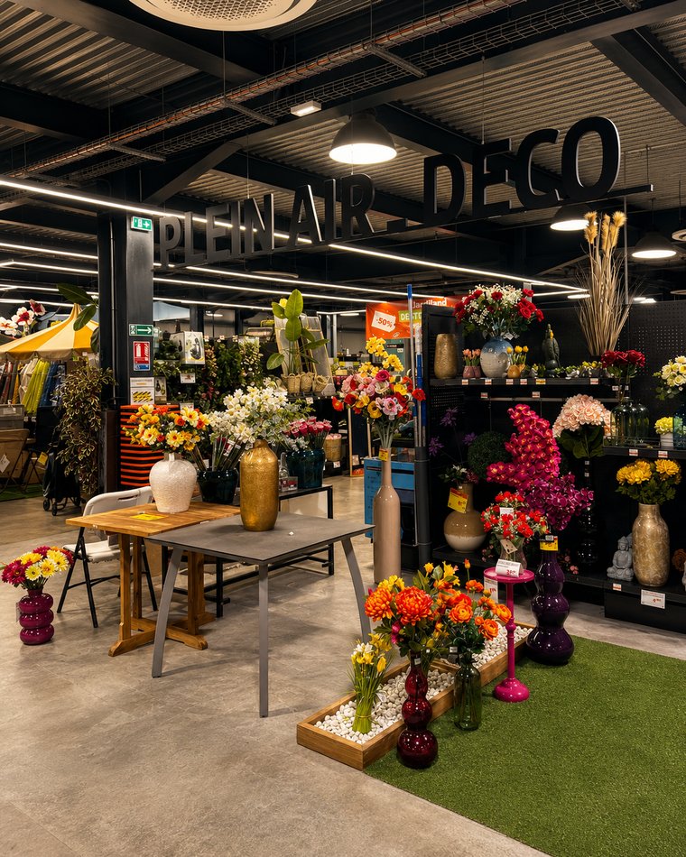 Rayon plein air et décoration, fleurs et vases — Jardiland Les Abymes